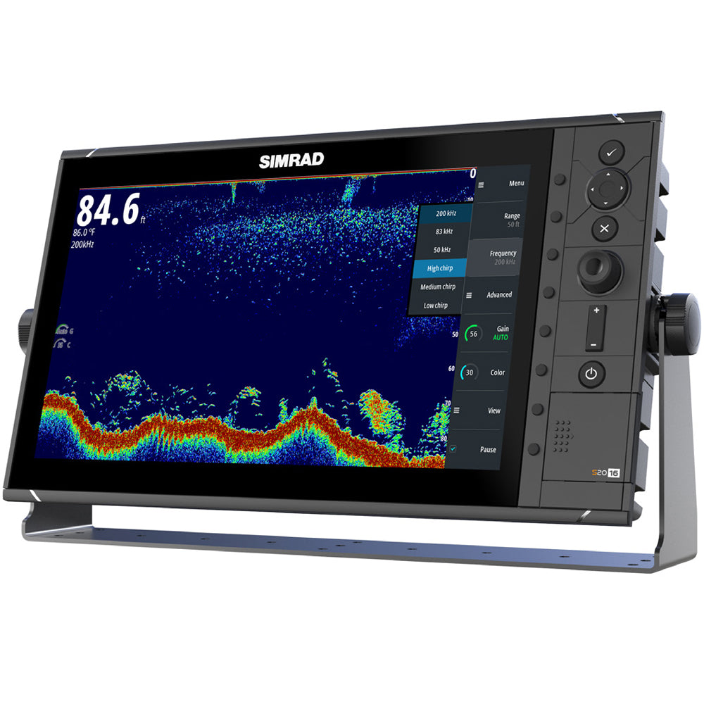 Simrad S2016 16" Fishfinder w/Broadband Sounder Module & CHIRP Technology - Wide Screen [000-12187-001] Brand_Simrad Marine Navigation & Instruments Marine Navigation & Instruments | Fishfinder Only MRP Rebates Restricted From 3rd Party Platforms