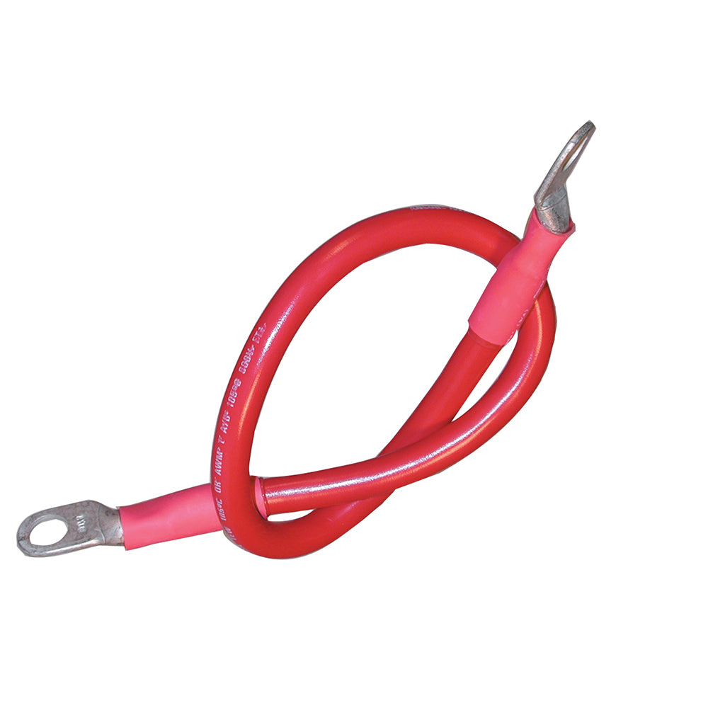 Ancor Battery Cable Assembly, 2 AWG (34mm) Wire, 3/8" (9.5mm) Stud, Red - 32" (81.2cm) [189145] 1st Class Eligible Brand_Ancor Electrical Electrical | Wire