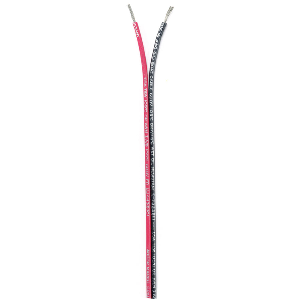 Ancor Ribbon Bonded Cable - 16/2 AWG - Red/Black - Flat - 100' [153110] Brand_Ancor Electrical Electrical | Wire