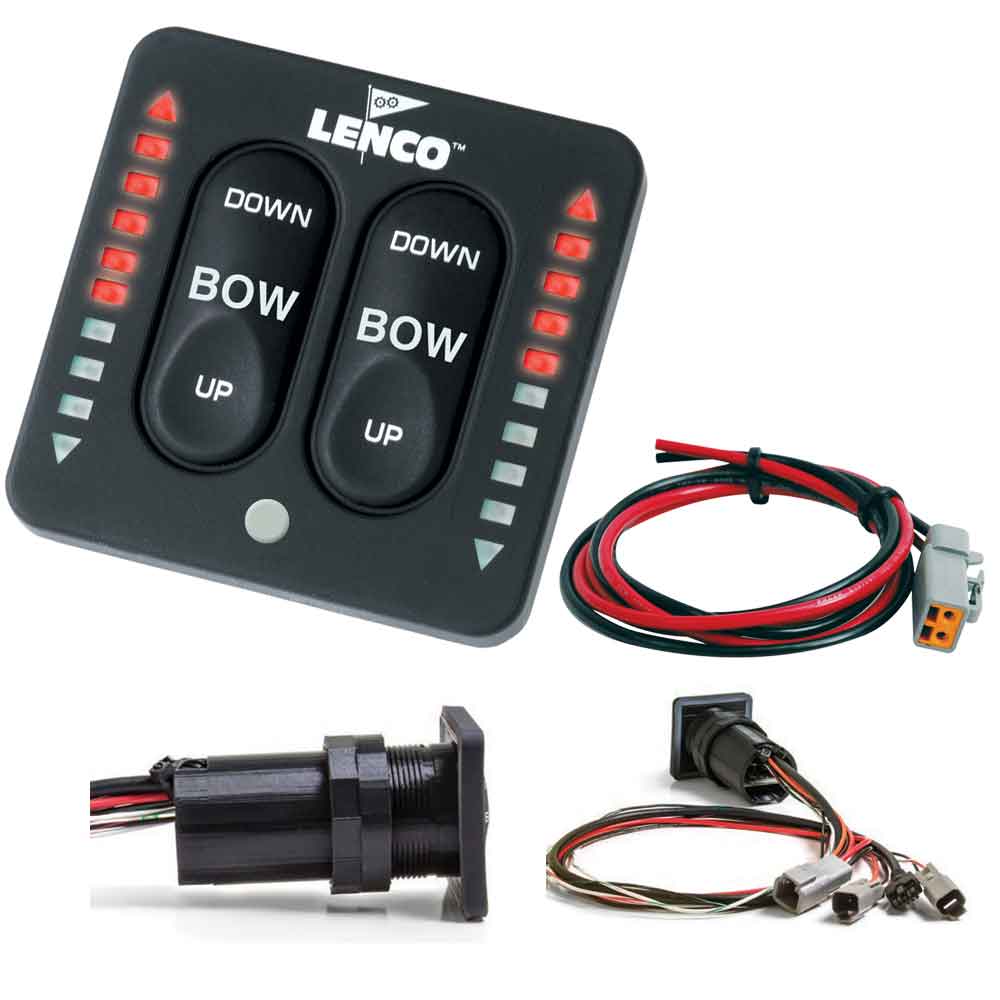 Lenco LED Indicator Integrated Tactile Switch Kit w/Pigtail f/Single Actuator Systems [15170-001] Boat Outfitting Boat Outfitting | Trim Tab Accessories Brand_Lenco Marine