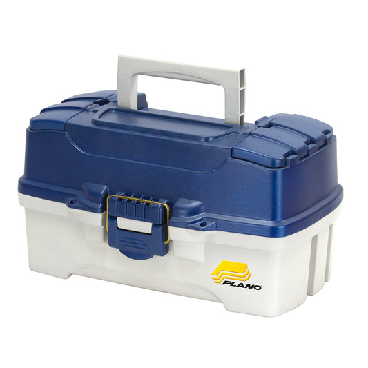 Plano 2-Tray Tackle Box w/Duel Top Access - Blue Metallic/Off White [620206] Brand_Plano Outdoor Outdoor | Tackle Storage