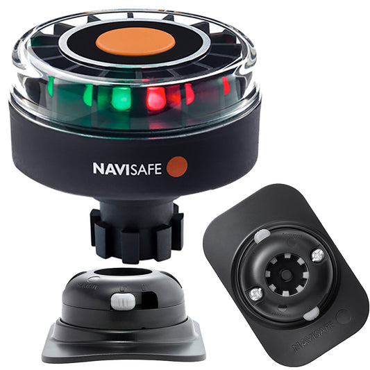 Navisafe Navilight Tricolor 2NM w/Navibolt Base RIB Mount - Black [342KIT2] 1st Class Eligible Brand_Navisafe Lighting Lighting | Navigation Lights Paddlesports Paddlesports | Navigation Lights