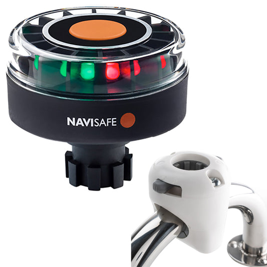 Navisafe Navilight Tricolor 2NM w/Navibolt Base Rail Mount - White [342KIT3] 1st Class Eligible Brand_Navisafe Lighting Lighting | Navigation Lights Paddlesports Paddlesports | Navigation Lights