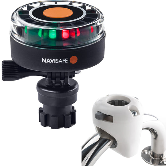 Navisafe Navilight 2NM Tricolor w/Navimount Base Rail Mount - White [340KIT3] 1st Class Eligible Brand_Navisafe Lighting Lighting | Navigation Lights Paddlesports Paddlesports | Navigation Lights
