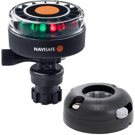 Navisafe Navilight 2NM Tricolor w/Navimount Base Horizontal Mount - Black [340KIT7] 1st Class Eligible Brand_Navisafe Lighting Lighting | Navigation Lights Paddlesports Paddlesports | Navigation Lights