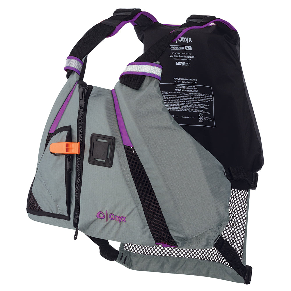 Onyx MoveVent Dynamic Paddle Sports Vest - Purple/Grey - XL/2XL [122200-600-060-18] Brand_Onyx Outdoor Clearance Marine Safety Marine Safety | Personal Flotation Devices Paddlesports Paddlesports | Life Vests Specials