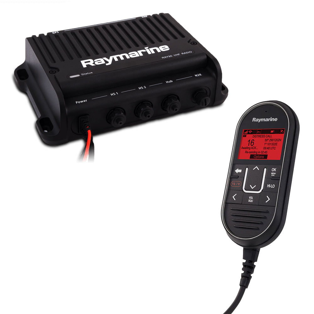 Raymarine Ray90 Modular Dual-Station VHF Black Box Radio System [E70492] Brand_Raymarine Communication Communication | VHF - Fixed Mount Rebates