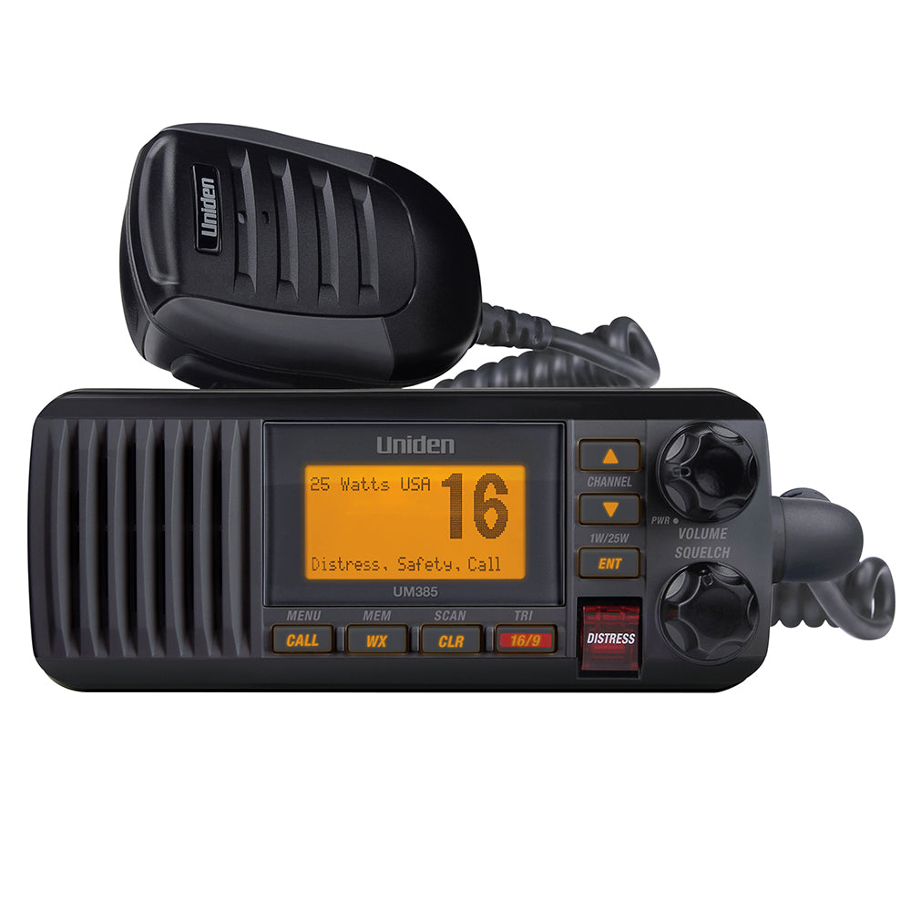 Uniden UM385 Fixed Mount VHF Radio - Black [UM385BK] Brand_Uniden Communication Communication | VHF - Fixed Mount