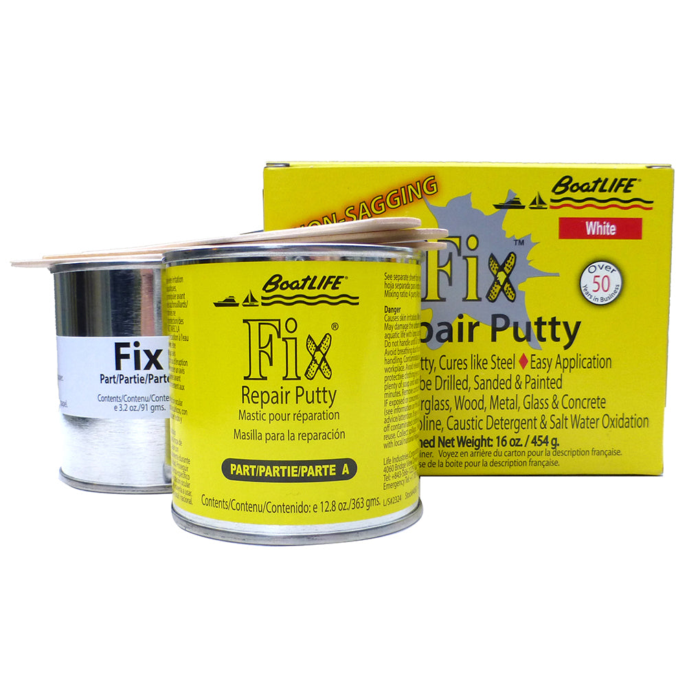 BoatLIFE Fix Repair Putty - 16oz - White [1196] Boat Outfitting Boat Outfitting | Adhesive/Sealants Brand_BoatLIFE Clearance Hazmat Specials
