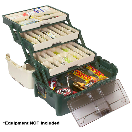 Plano Hybrid Hip 3-Tray Tackle Box - Forest Green [723300] Brand_Plano Hunting & Fishing Hunting & Fishing | Tackle Storage Outdoor Outdoor | Tackle Storage Paddlesports Paddlesports | Tackle Storage