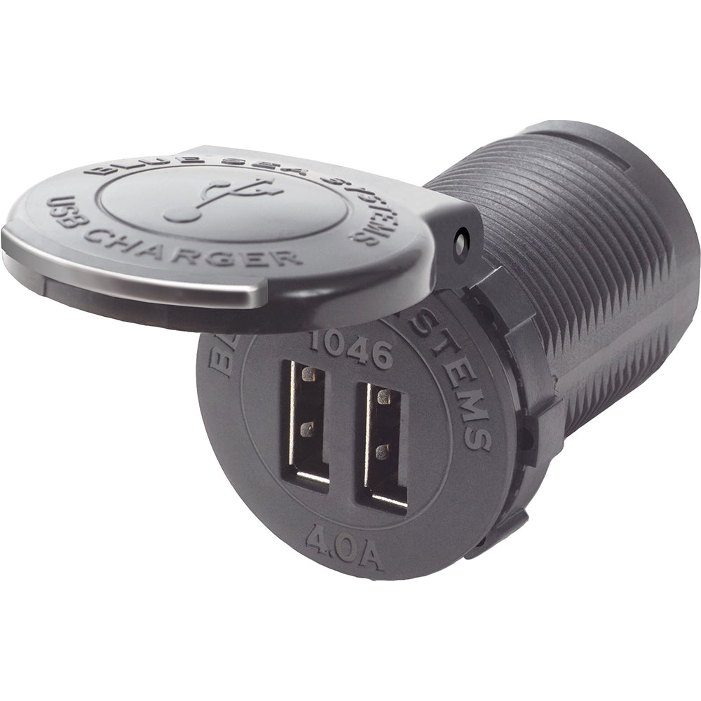 Blue Sea 1046 48V Dual USB Charger Socket Mount [1046] 1st Class Eligible Brand_Blue Sea Systems Electrical Electrical | Accessories