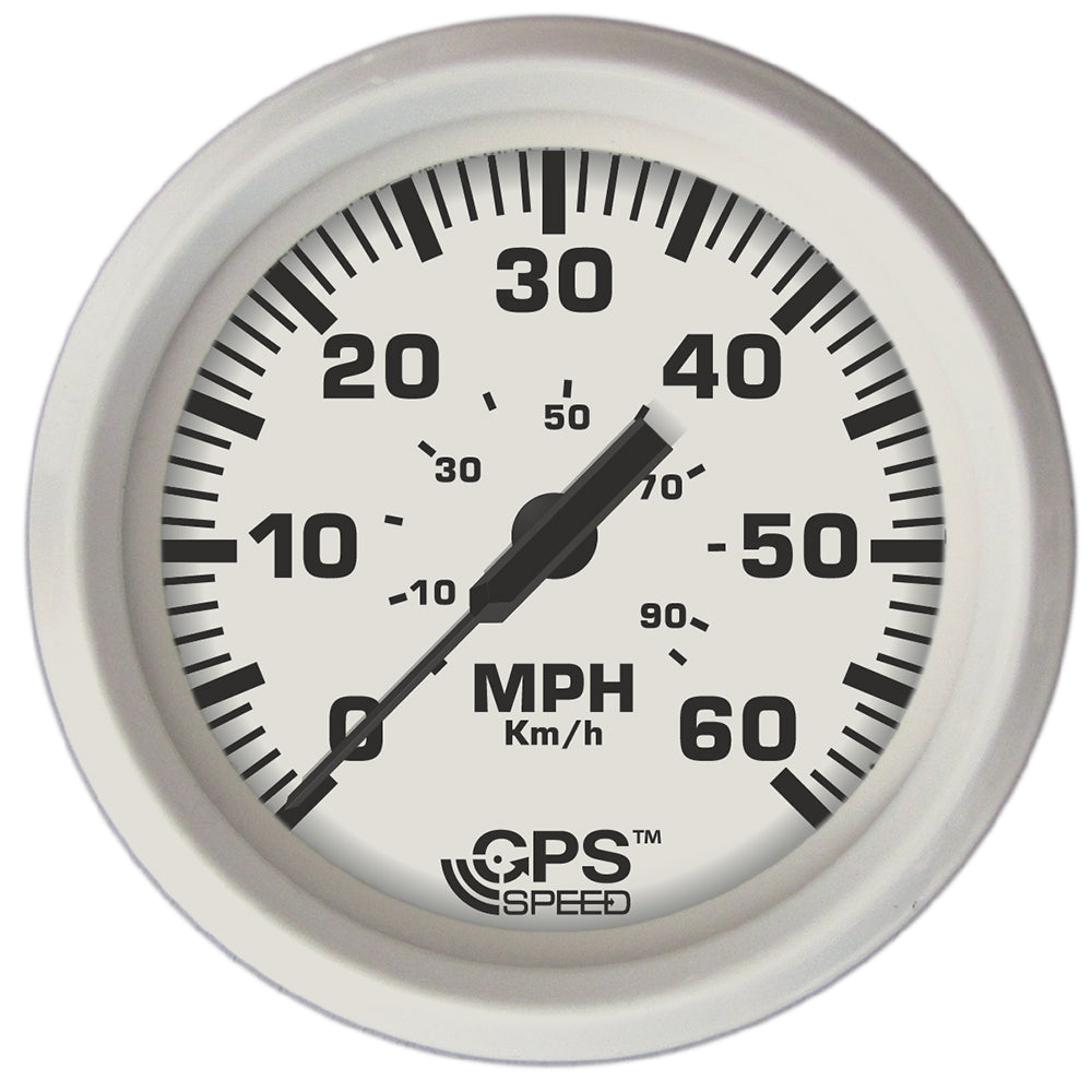Faria Dress White 4" GPS Speedometer - 60 MPH [33147] 1st Class Eligible Boat Outfitting Boat Outfitting | Gauges Brand_Faria Beede Instruments Marine Navigation & Instruments Marine Navigation & Instruments | Gauges