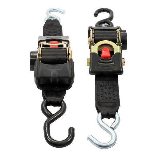Camco Retractable Tie Down Straps - 2" Width 6 Dual Hooks [50031] Automotive/RV Automotive/RV | Accessories Brand_Camco Trailering Trailering | Tie-Downs