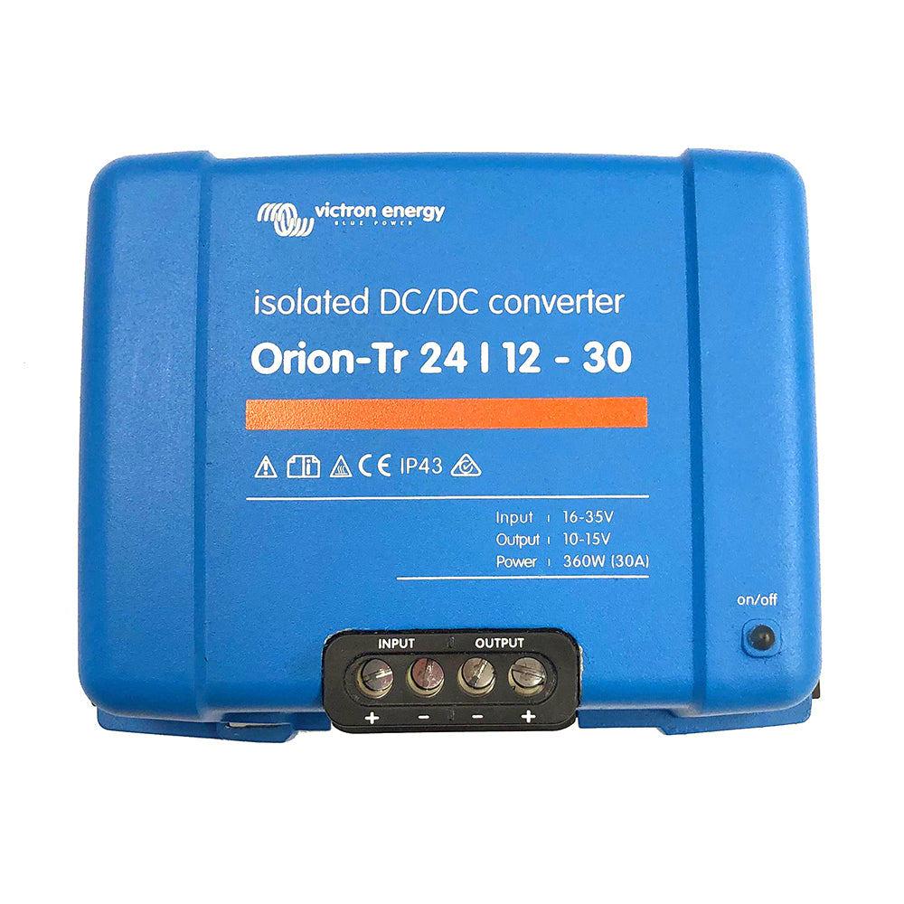 Victron Orion-TR DC-DC Converter - 24 VDC to 12 VDC - 30AMP Isolated [ORI241240110] Brand_Victron Energy Electrical Electrical | DC to DC Converters MRP Restricted From 3rd Party Platforms