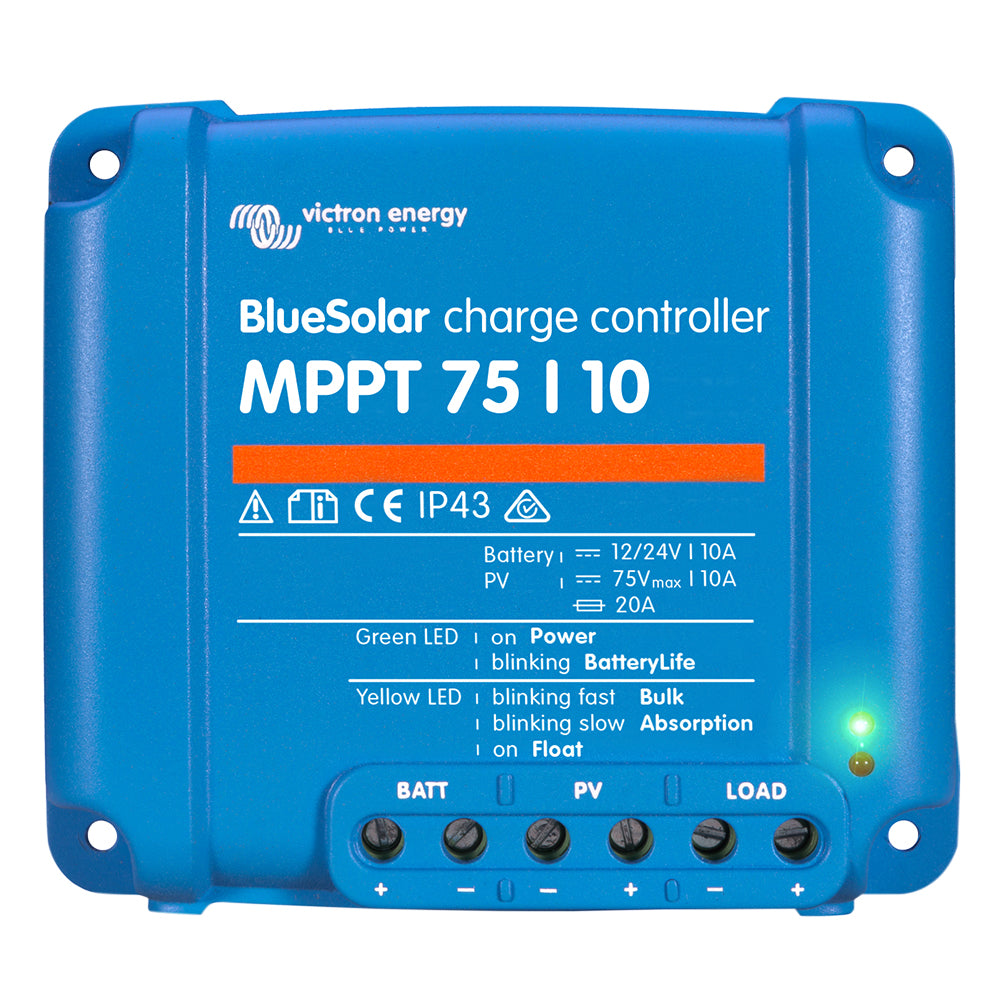 Victron BlueSolar MPPT Charge Controller - 75V - 10AMP - UL Approved [SCC010010050R] Brand_Victron Energy Electrical Electrical | Battery Chargers Electrical | Battery Management Electrical | Solar Panels MRP Restricted From 3rd Party Platforms