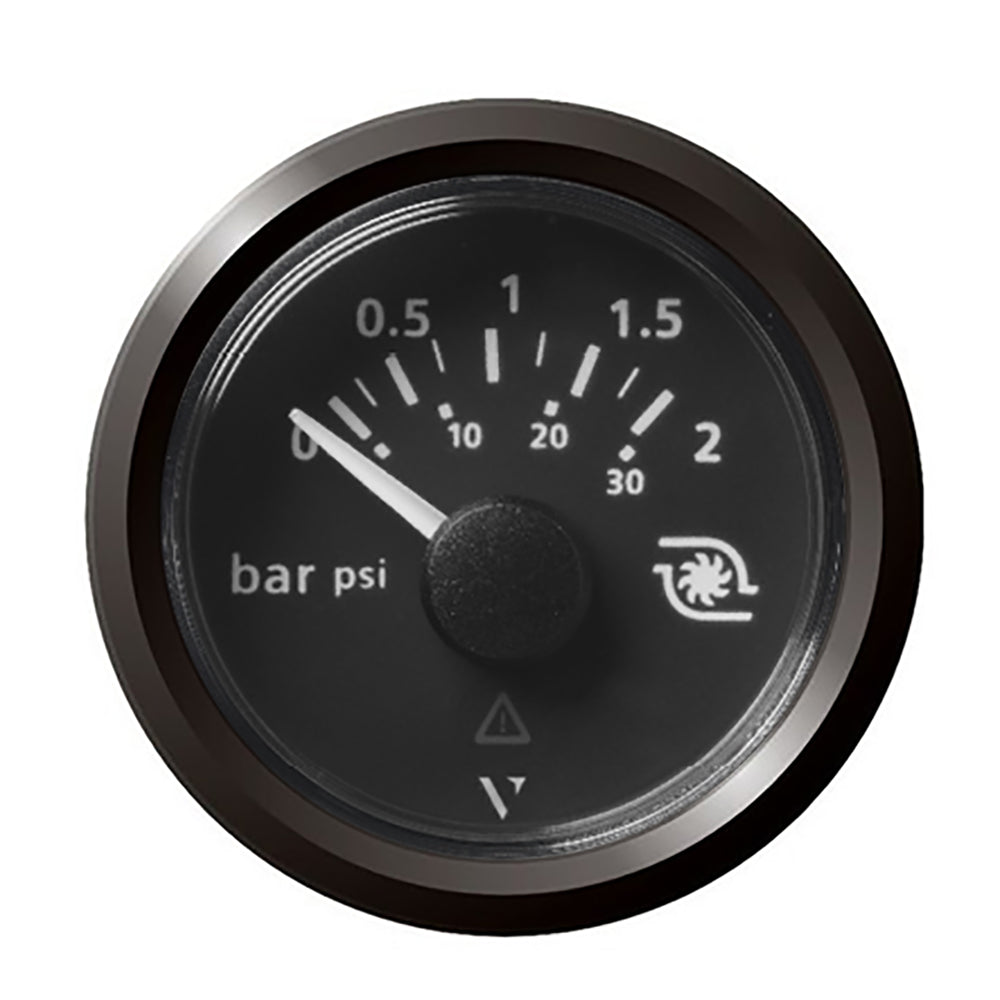Veratron 52MM (2-1/16") ViewLine Boost Pressure Gauge 2 Bar/30 PSI - Black Dial Triangular Bezel [A2C59514152] 1st Class Eligible Boat Outfitting Boat Outfitting | Gauges Brand_Veratron MAP Marine Navigation & Instruments Marine Navigation & Instruments | Gauges