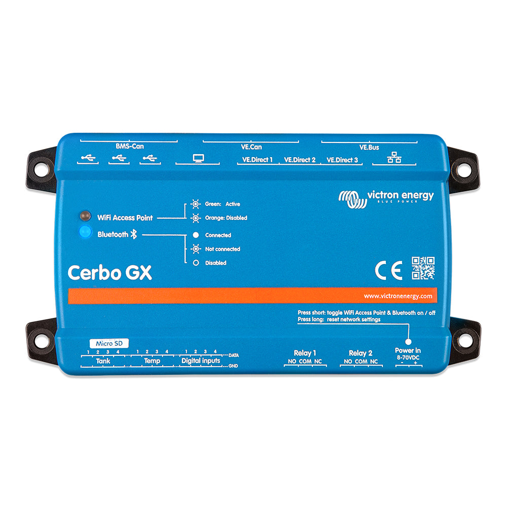 Victron Cerbo GX Communications Center w/ BMS-CAN Port, Tank Level Inputs, Digital Inputs, and Temperature Sense [BPP900450100] Brand_Victron Energy Electrical Electrical | Accessories Electrical | Meters & Monitoring MRP Restricted From 3rd Party Platforms