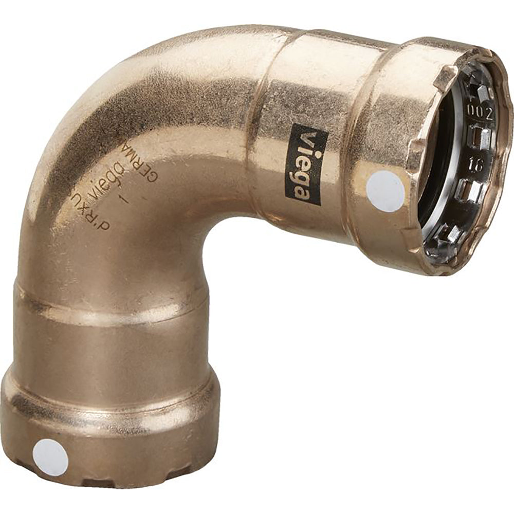 Viega MegaPress 3/4" 90 Copper Nickel Elbow - Double Press Connection - Smart Connect Technology [88005] 1st Class Eligible Brand_Viega Clearance Marine Plumbing & Ventilation Marine Plumbing & Ventilation | Fittings Specials