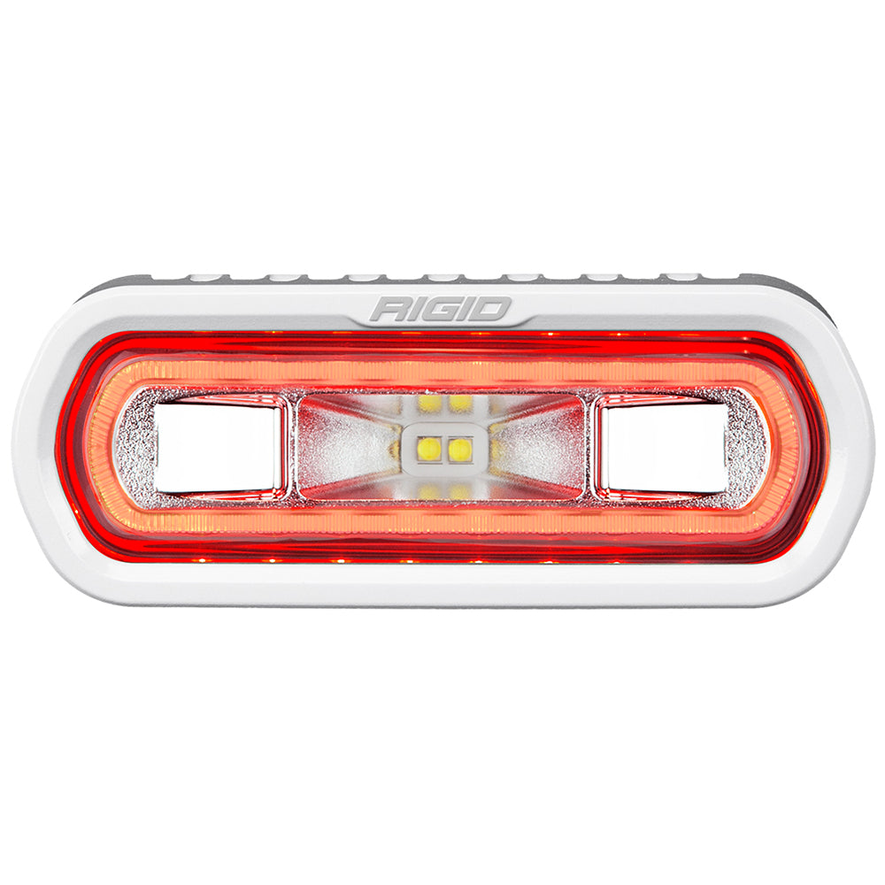 RIGID Industries SR-L Series Marine Spreader Light - White Surface Mount - White Light w/Red Halo [51102] Brand_RIGID Industries Lighting Lighting | Flood/Spreader Lights MAP Restricted From 3rd Party Platforms