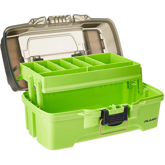 Plano 1-Tray Tackle Box w/Dual Top Access - Smoke Bright Green [PLAMT6211] Brand_Plano Outdoor Outdoor | Tackle Storage