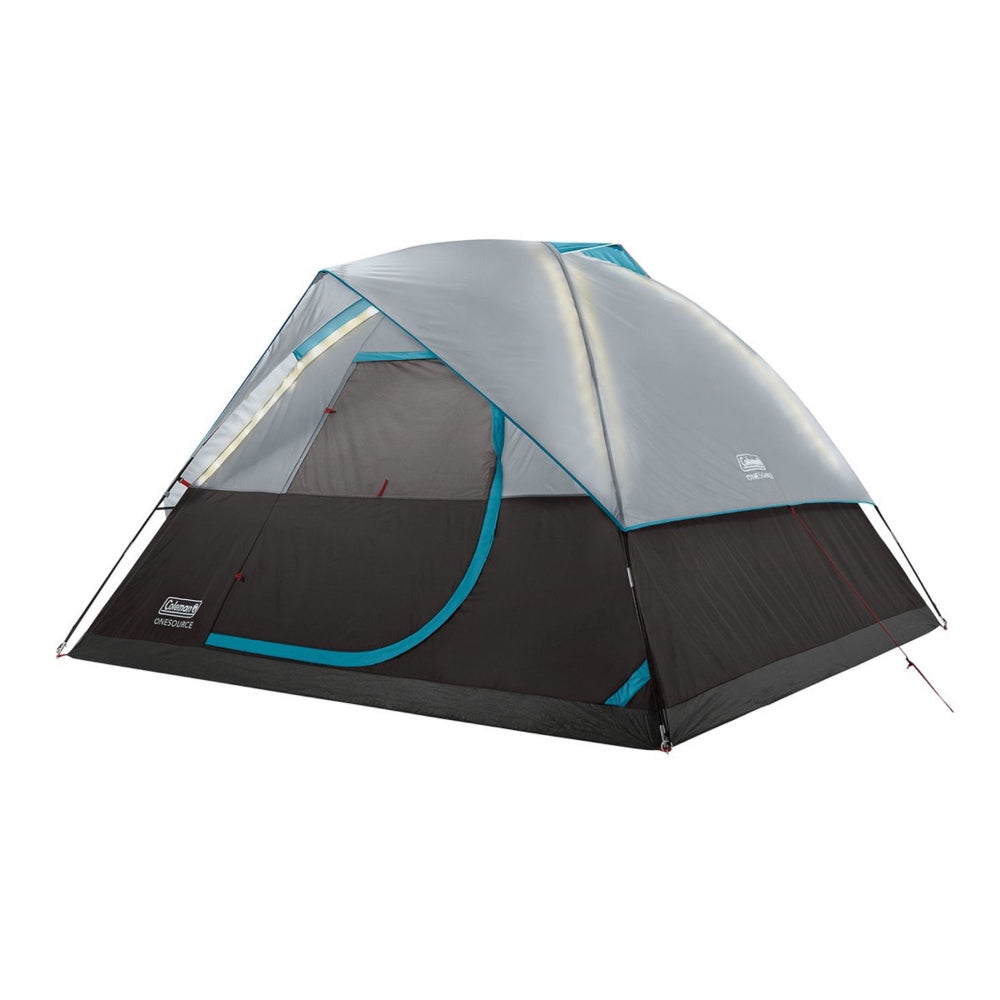 Coleman OneSource Rechargeable 4-Person Camping Dome Tent w/Airflow System LED Lighting [2000035457] Brand_Coleman Camping Camping | Tents Hazmat Outdoor Outdoor | Tents