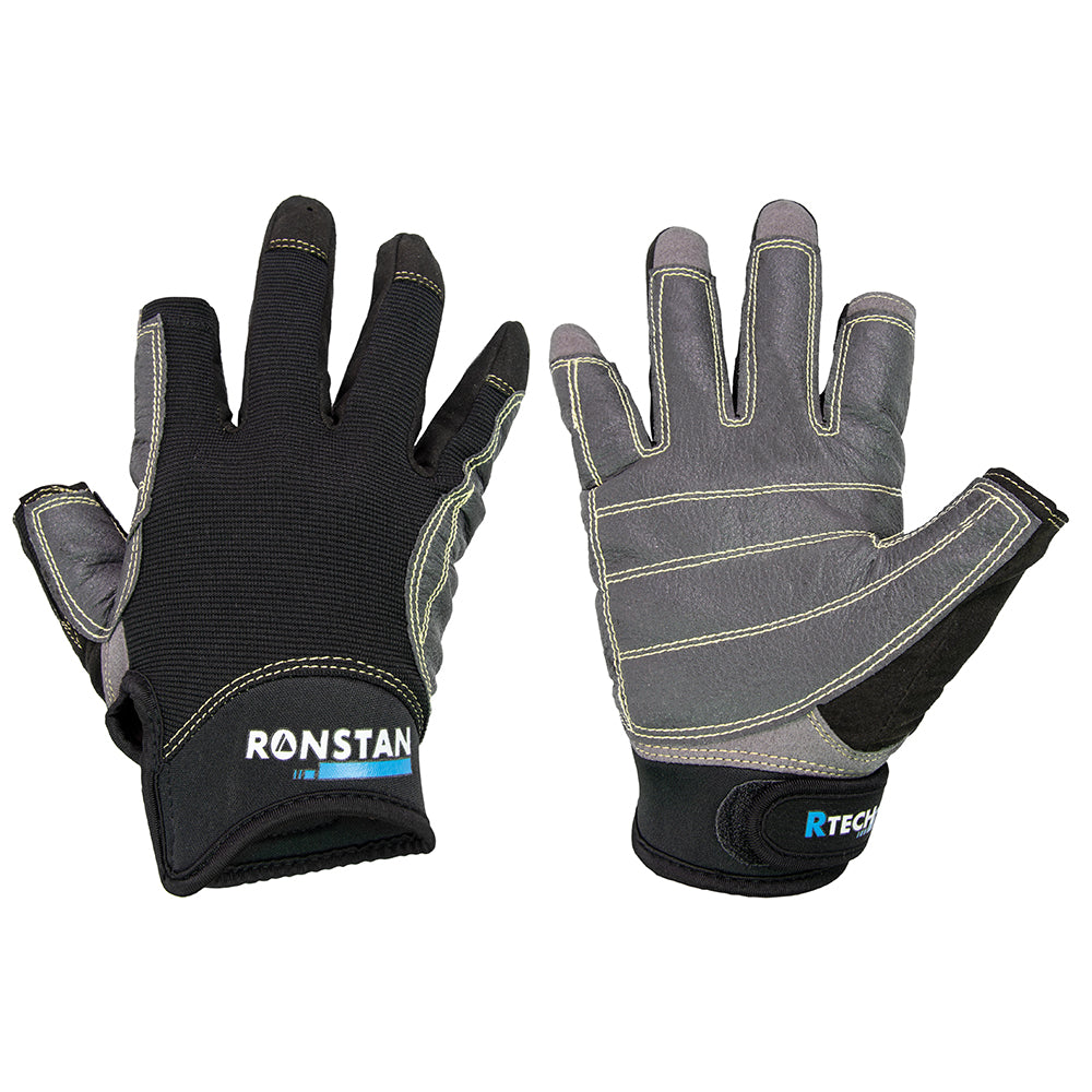 Ronstan Sticky Race Gloves - 3-Finger - Black - XS [CL740XS] 1st Class Eligible Brand_Ronstan MAP Sailing Sailing | Accessories Sailing | Apparel