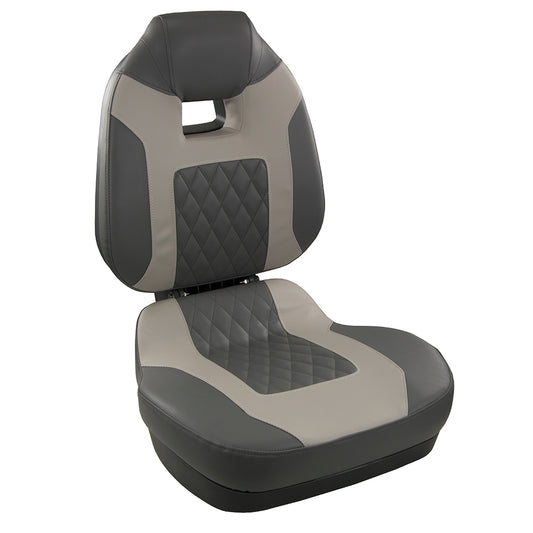 Springfield Fish Pro II High Back Folding Seat - Charcoal/Grey [1041483] Boat Outfitting Boat Outfitting | Seating Brand_Springfield Marine