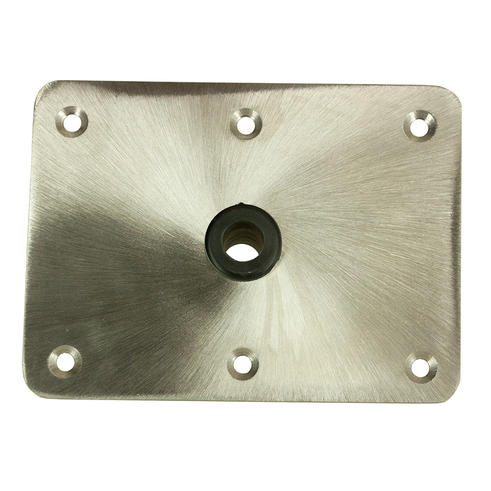 Springfield KingPin 6" x 8" - Stainless Steel - Rectangular Base (Standard) [1620004] Boat Outfitting Boat Outfitting | Seating Brand_Springfield Marine