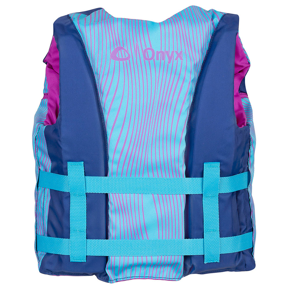 Onyx Shoal All Adventure Youth Paddle Water Sports Life Jacket - Blue [121000-500-002-21] Brand_Onyx Outdoor Marine Safety Marine Safety | Personal Flotation Devices