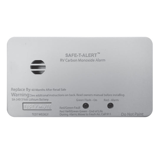 Safe-T-Alert SA-340 White RV Battery Powered CO2 Detector - Rectangle [SA-340-WT] 1st Class Eligible Automotive/RV Automotive/RV | Fume Detectors Brand_Safe-T-Alert