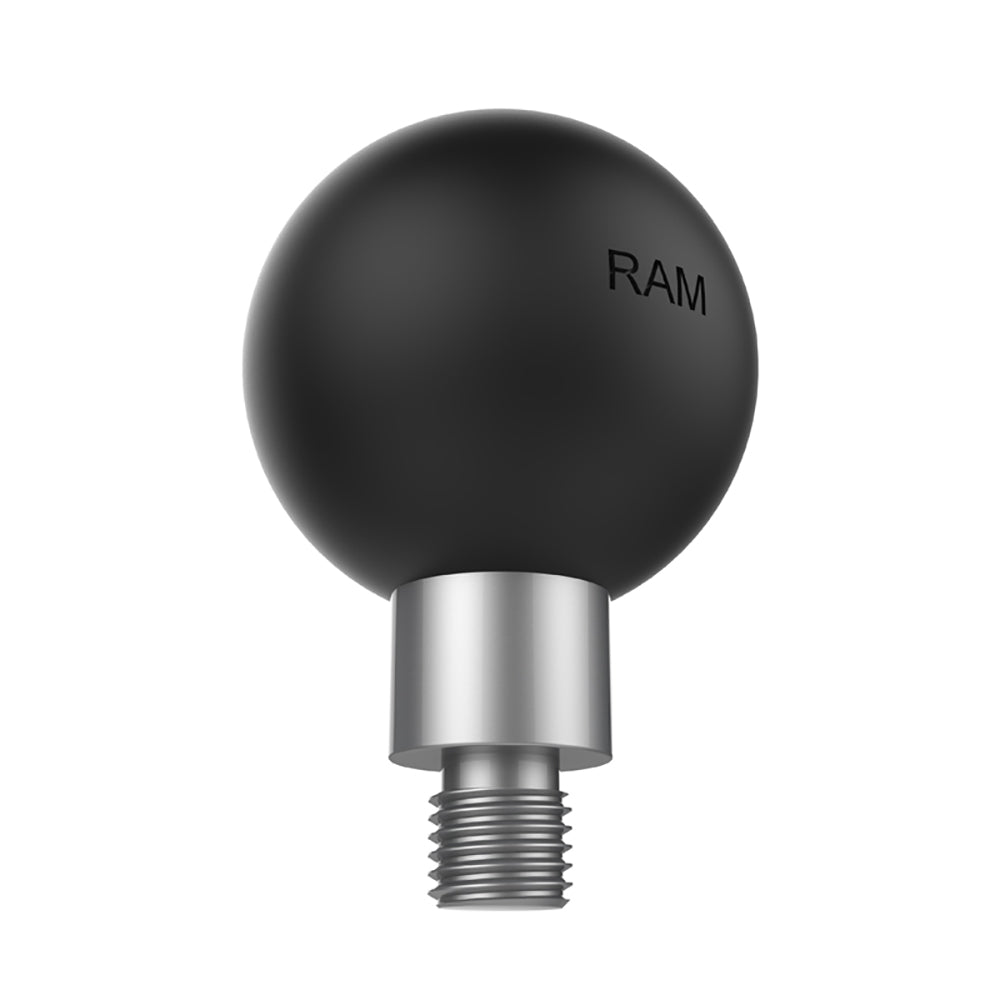 RAM Mount RAM Ball Adapter w/M10 X 1.25" Threaded Post [RAM-349U] 1st Class Eligible Brand_RAM Mounting Systems MAP Ram Mount Store Ram Mount Store | C Size Restricted From 3rd Party Platforms