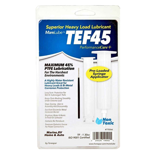 Forespar Marelube TEF45 30cc Syringe [770066] 1st Class Eligible Automotive/RV Automotive/RV | Accessories Boat Outfitting Boat Outfitting | Accessories Brand_Forespar Performance Products Electrical Electrical | Accessories Outdoor Outdoor | Accessories Trailering Trailering | Maintenance
