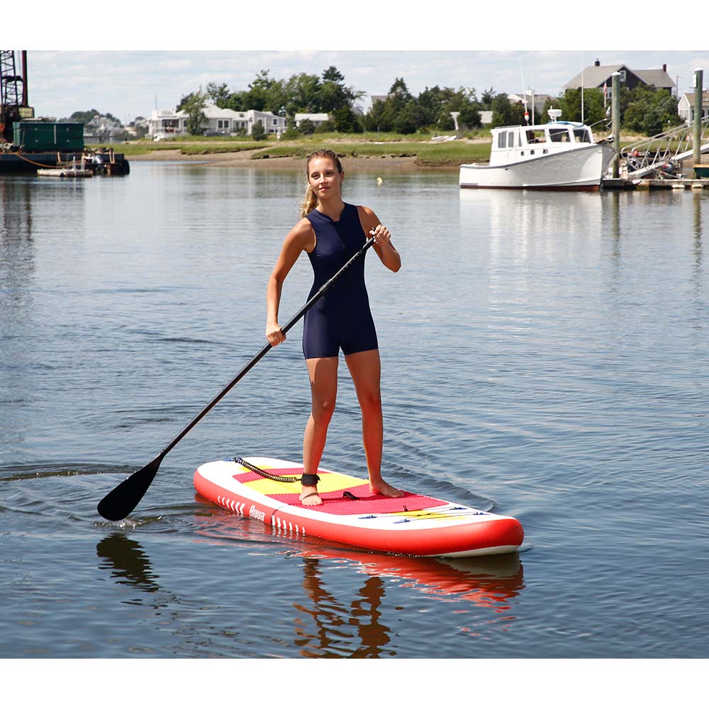 Aqua Leisure 10 Inflatable Stand-Up Paddleboard Drop Stitch w/Oversized Backpack f/Board Accessories [APR20925] Brand_Aqua Leisure Clearance Specials Watersports Watersports | Inflatable Kayaks/SUPs
