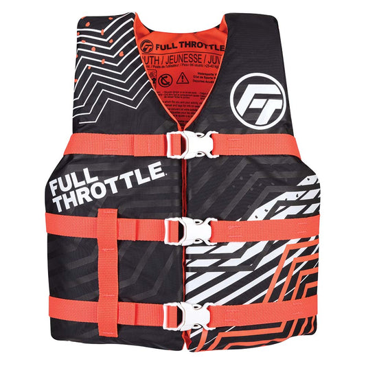 Full Throttle Youth Nylon Life Jacket - Pink/Black [112200-105-002-22] Brand_Full Throttle Marine Safety Marine Safety | Personal Flotation Devices Watersports Watersports | Life Vests