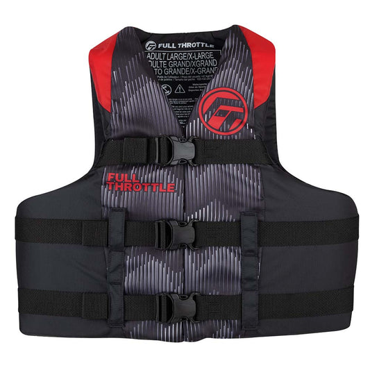 Full Throttle Adult Nylon Life Jacket - L/XL - Red/Black [112200-100-050-22] Brand_Full Throttle Marine Safety Marine Safety | Personal Flotation Devices Watersports Watersports | Life Vests