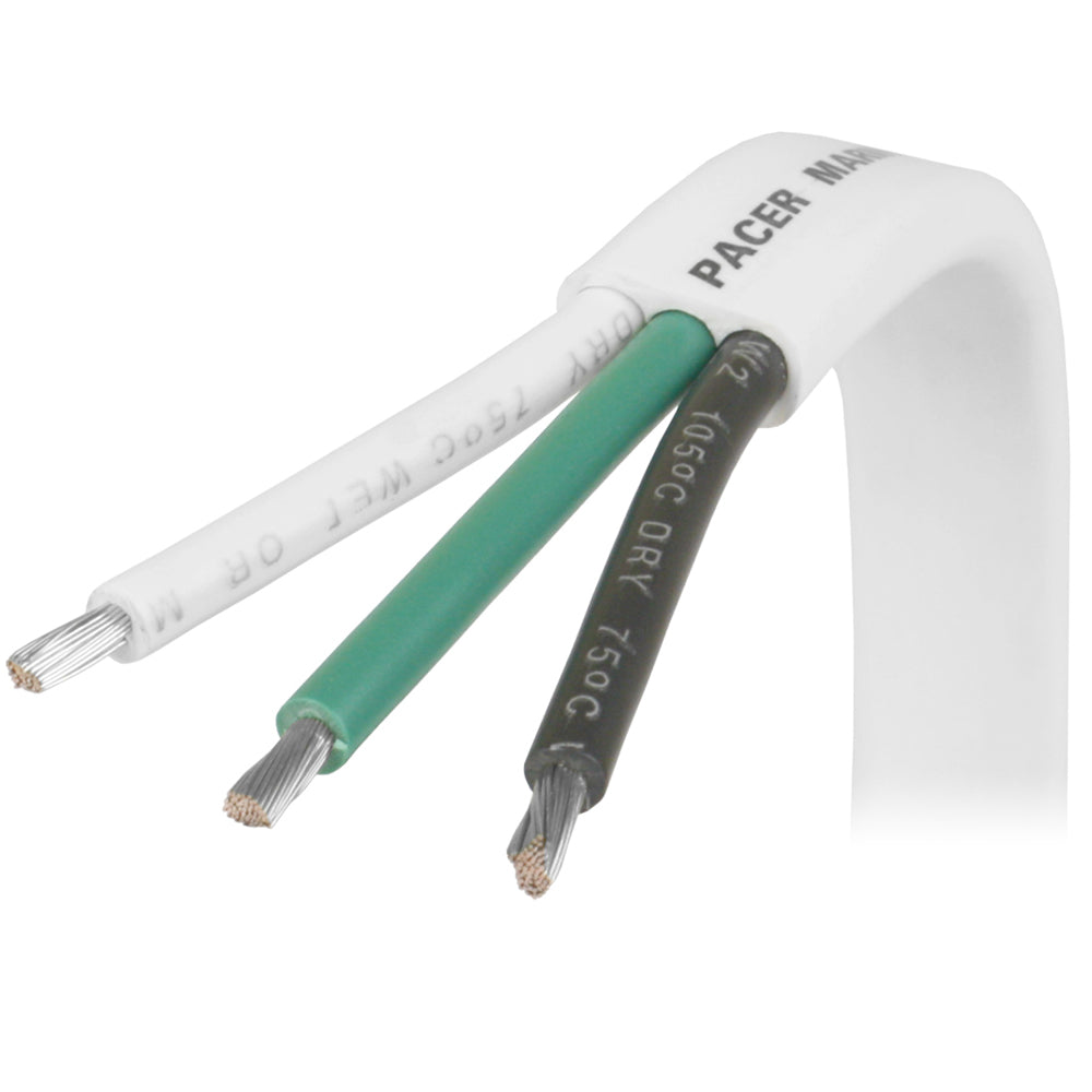 Pacer 16/3 AWG Triplex Cable - Black/Green/White - 100 [W16/3-100] Brand_Pacer Group Electrical Electrical | Wire Specials