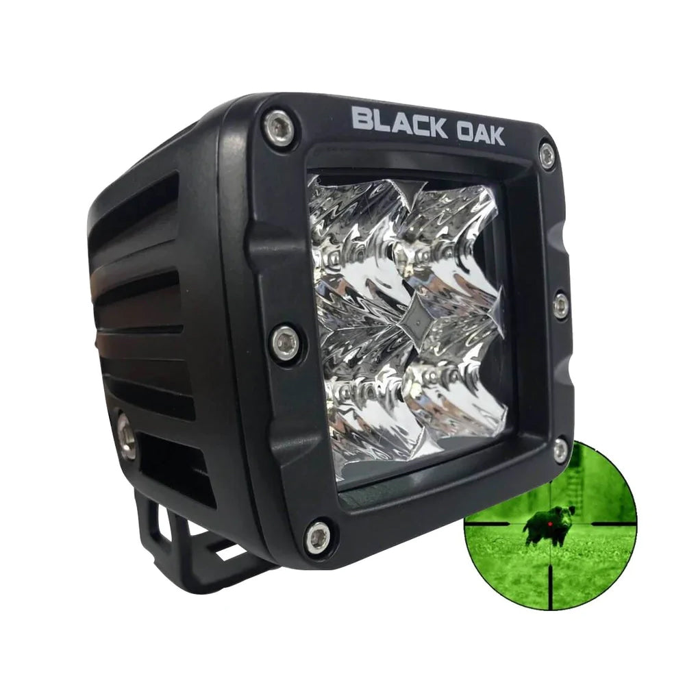Black Oak Pro Series Infrared 2" 850nm Flood Pod Light - Black [2IR-POD850] Brand_Black Oak LED Lighting Lighting | Pods & Cubes MAP