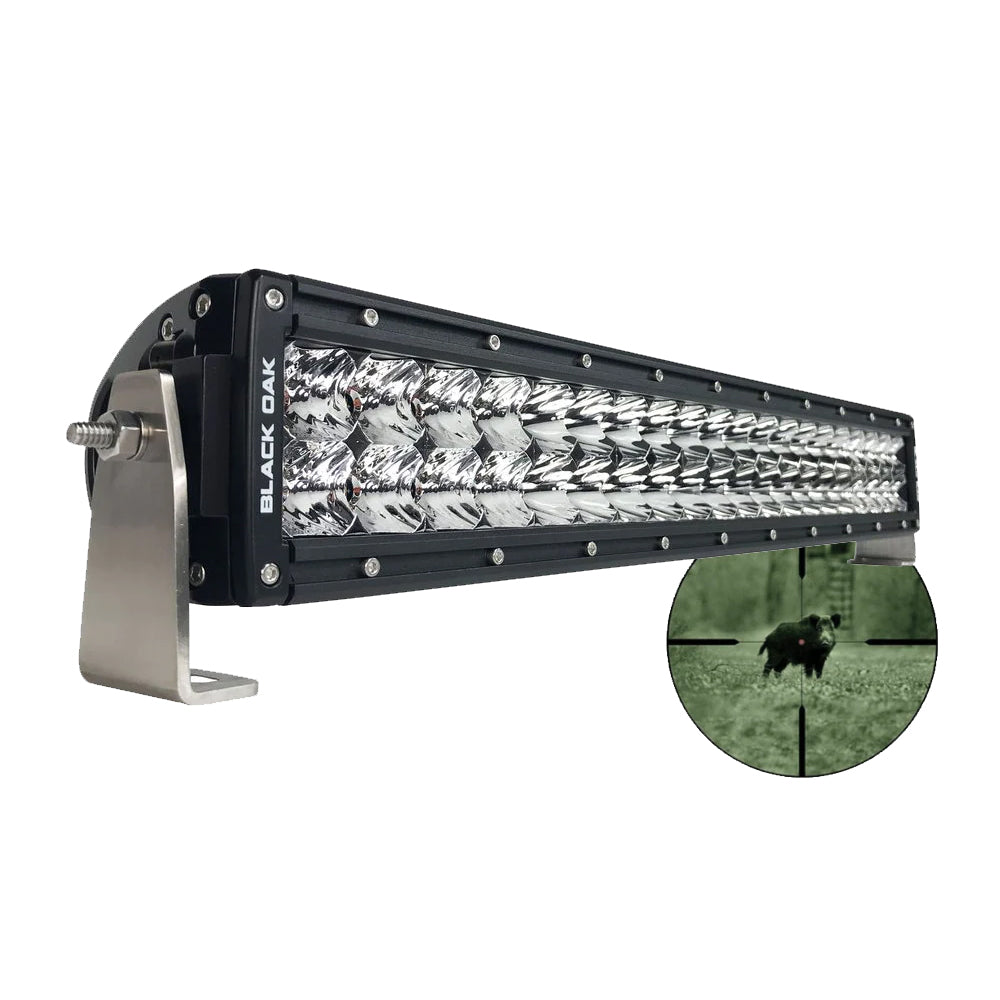 Black Oak Pro Series Double Row Combo Infrared 20" 940nm Light Bar - Black [20IR-940] Brand_Black Oak LED Lighting Lighting | Light Bars MAP