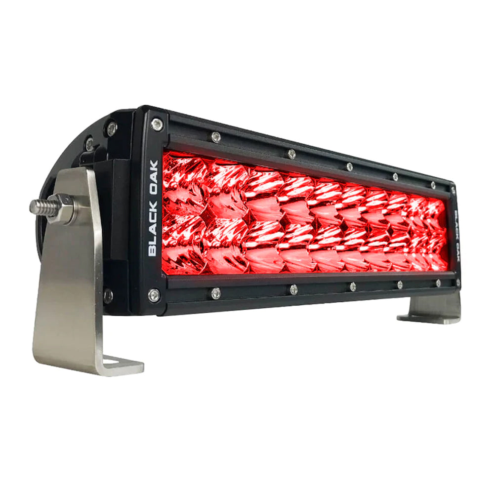 Black Oak Double Row Combo Red Predator Hunting 10" Light Bar - Black [10R-D3OS] Brand_Black Oak LED Lighting Lighting | Light Bars MAP