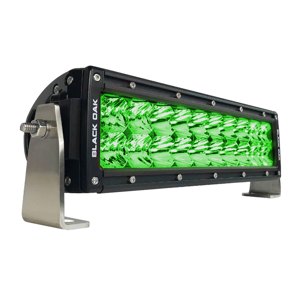 Black Oak Double Row Combo Green Hog Hunting 10" Light Bar - Black [10G-D3OS] Brand_Black Oak LED Lighting Lighting | Light Bars MAP