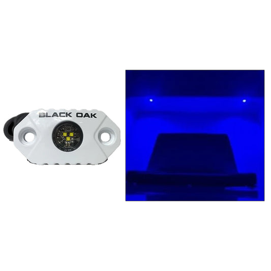 Black Oak Rock Accent Light - Blue - White Housing [MAL-B] 1st Class Eligible Brand_Black Oak LED Lighting Lighting | Interior / Courtesy Light MAP
