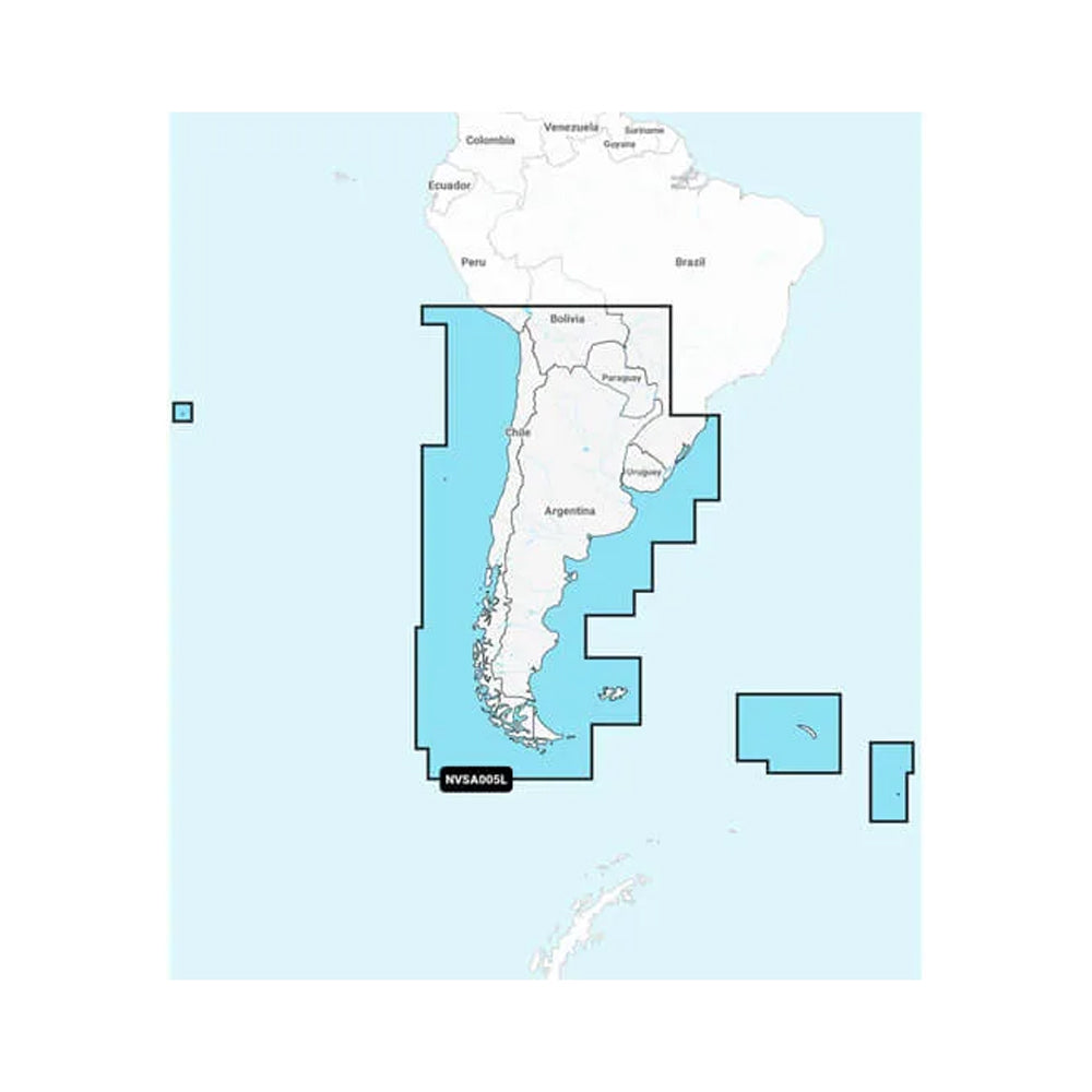 Garmin Navionics Vision+ NVSA005L - Chile, Argentina Easter Island - Marine Charts [010-C1286-00] 1st Class Eligible Brand_Garmin Cartography Cartography | Garmin Navionics Vision+