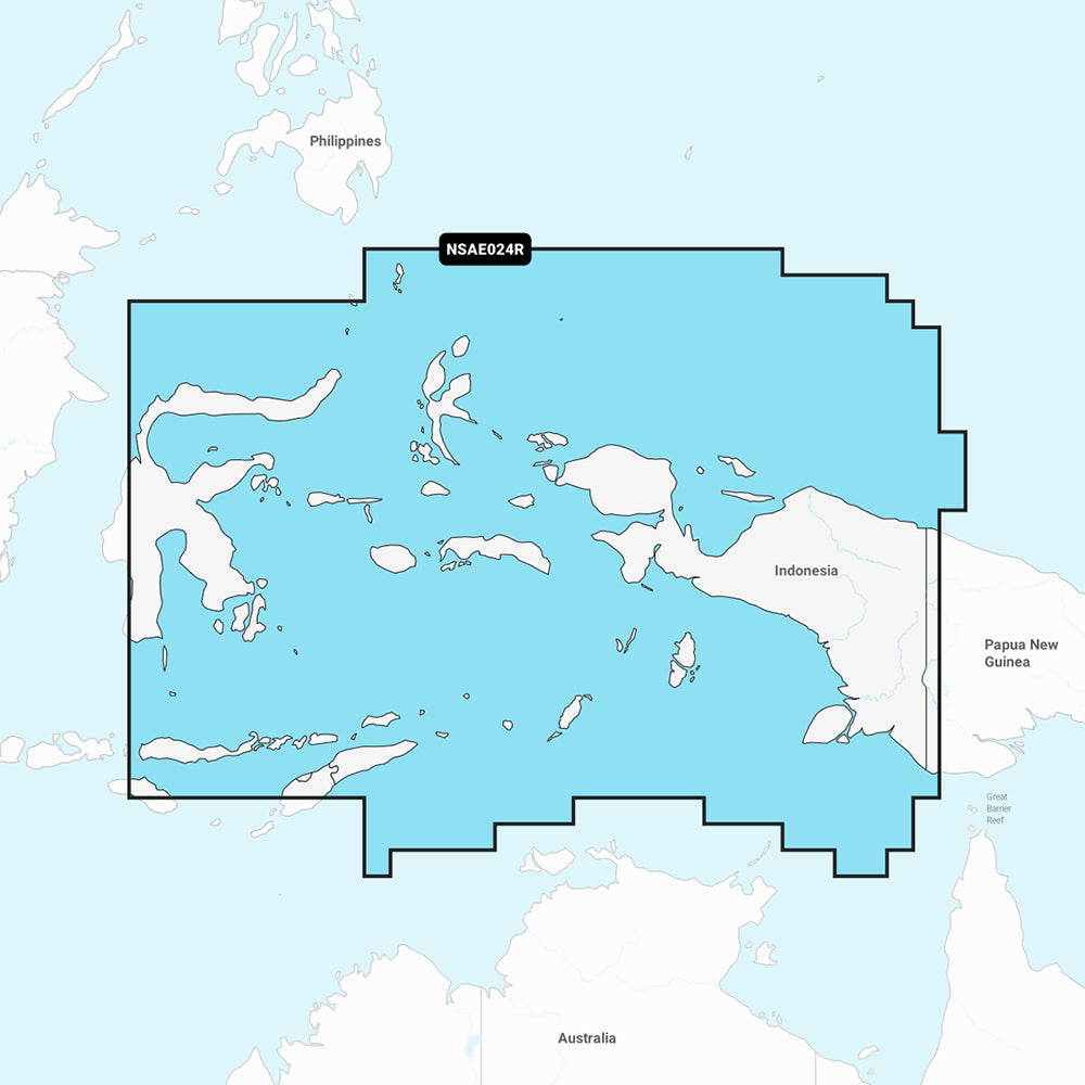 Garmin Navionics+ NSAE024R - Central West Papua East Sulawesi - Marine Chart [010-C1222-20] 1st Class Eligible Brand_Garmin Cartography Cartography | Garmin Navionics+ Foreign