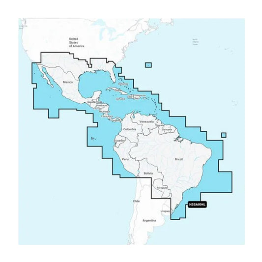 Garmin Navionics+ NSSA004L - Mexico, the Caribbean to Brazil - Inland Coastal Marine Chart [010-C1285-20] 1st Class Eligible Brand_Garmin Cartography Cartography | Garmin Navionics+ Foreign