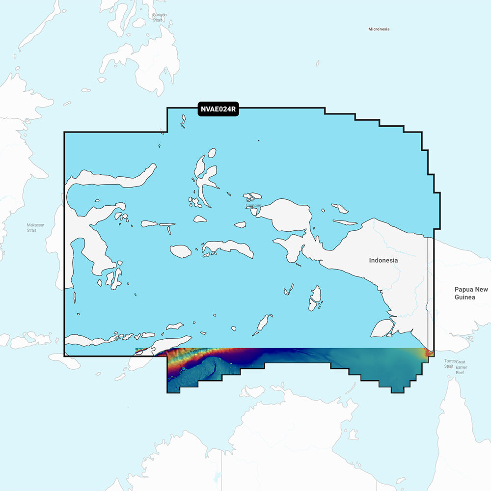 Garmin Navionics Vision+ NVAE024R - Central West Papua East Sulawesi - Marine Chart [010-C1222-00] 1st Class Eligible Brand_Garmin Cartography Cartography | Garmin Navionics Vision+ - Foreign