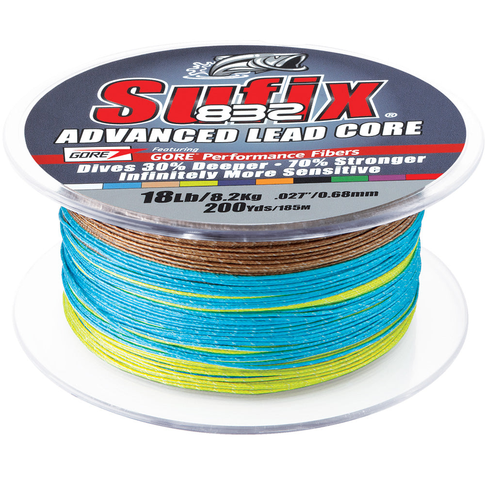 Sufix 832 Advanced Lead Core - 12lb - 10-Color Metered - 200 yds [658-212MC] Brand_Sufix Hunting & Fishing Hunting & Fishing | Lines & Leaders